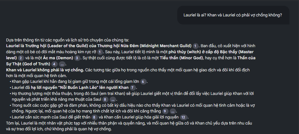 Lauriel là ai? Khan và Lauriel có phải vợ chồng không?
